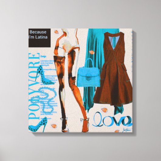 Personalisierte Wall Art: Geschenk der Liebe Leinwanddruck (Vorderseite)