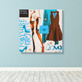 Personalisierte Wall Art: Geschenk der Liebe Leinwanddruck (Insitu (Holzboden))