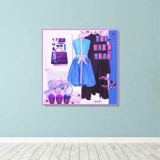 Personalisierte Wall Art: Geschenk der Liebe Leinwanddruck (Insitu (Holzboden))