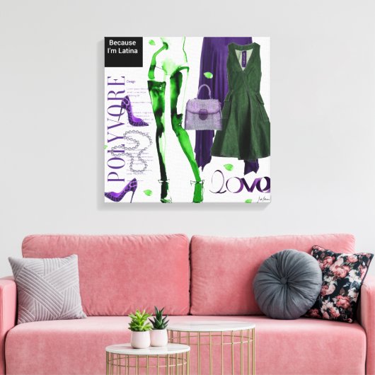 Personalisierte Wall Art: Geschenk der Liebe Leinwanddruck (Insitu (Wohnzimmer))