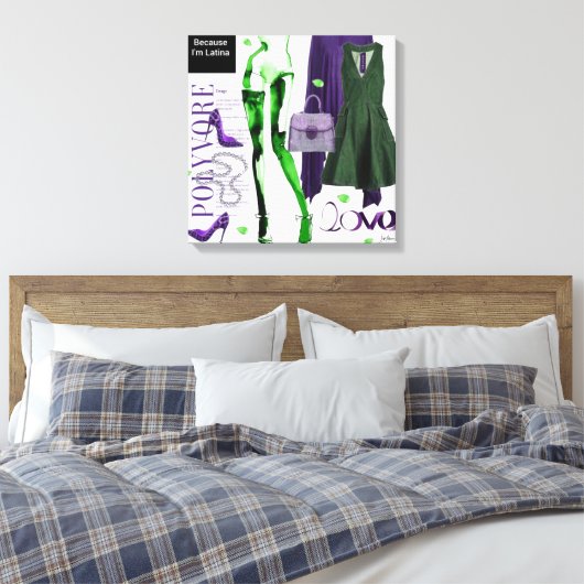 Personalisierte Wall Art: Geschenk der Liebe Leinwanddruck (Insitu (Schlafzimmer))