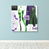 Personalisierte Wall Art: Geschenk der Liebe Leinwanddruck (Insitu (Holzboden))