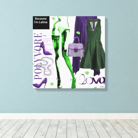 Personalisierte Wall Art: Geschenk der Liebe Leinwanddruck (Insitu (Holzboden))