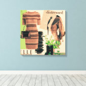 Personalisierte Wall Art: Geschenk der Liebe Leinwanddruck (Insitu (Holzboden))