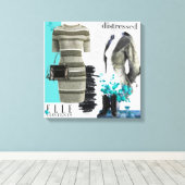 Personalisierte Wall Art: Geschenk der Liebe Leinwanddruck (Insitu (Holzboden))