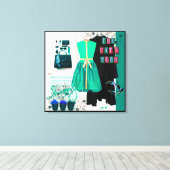 Personalisierte Wall Art: Geschenk der Liebe Leinwanddruck (Insitu (Holzboden))