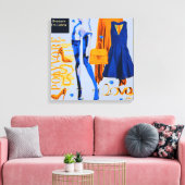 Personalisierte Wall Art: Geschenk der Liebe Leinwanddruck (Insitu (Wohnzimmer))