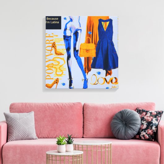 Personalisierte Wall Art: Geschenk der Liebe Leinwanddruck (Insitu (Wohnzimmer))