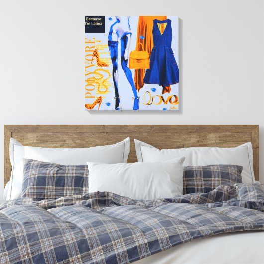 Personalisierte Wall Art: Geschenk der Liebe Leinwanddruck (Insitu (Schlafzimmer))