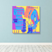 Personalisierte Wall Art: Geschenk der Liebe Leinwanddruck (Insitu (Holzboden))