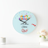 Personalisierte Wall Clock - Einzigartiges Geburts Große Wanduhr (Zuhause)