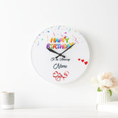 Personalisierte Wall Clock - Einzigartiges Geburts Große Wanduhr (Zuhause)