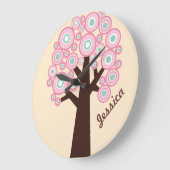 Personalisierte Wall-Uhr - Baum-Design Große Wanduhr (Winkel)