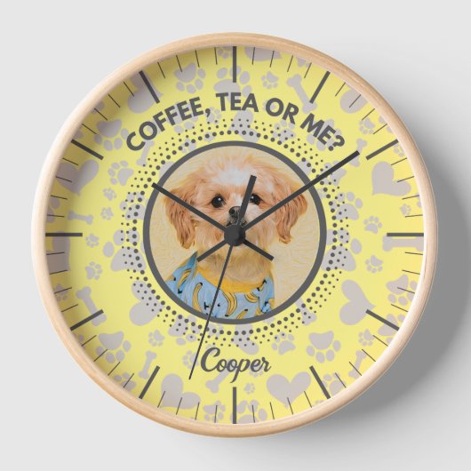 Personalisierte Wall-Uhr, einmaliges Geschenk für Uhr (Vorderseite)