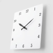 Personalisierte Wall-Uhr mit benutzerdefinierter H Quadratische Wanduhr (Winkel)