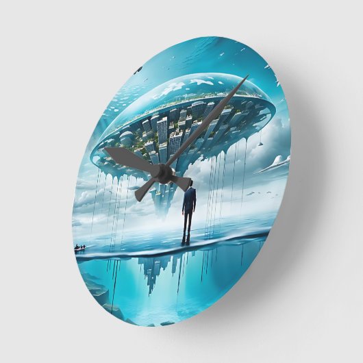 Personalisierte Wall-Uhr Runde Wanduhr (Winkel)