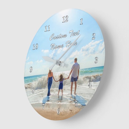 Personalisierte Wall-Uhr und benutzerdefinierter F Große Wanduhr (Winkel)