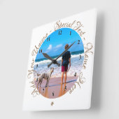 Personalisierte Wall-Uhr und benutzerdefinierter F Quadratische Wanduhr (Winkel)