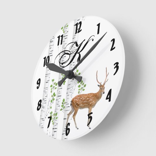 Personalisierte Wall-Uhr-Wald Runde Wanduhr (Winkel)