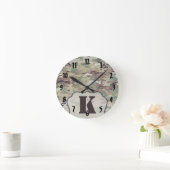 Personalisierte Wall-Uhrenarmee OCP-Camouflage Ein Runde Wanduhr (Zuhause)