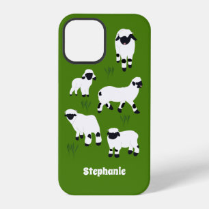 Personalisierte Walliser Schwarznasenschafe für Ba iPhone 12 Pro Hülle