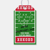 Personalisierte Walliser Tageskarten Geschenkanhänger (Vorderseite)