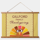 Personalisierte Wand des Erntedanks Wandteppich Mit Holzrahmen (Vorne)