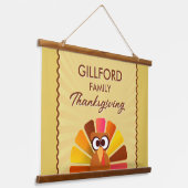 Personalisierte Wand des Erntedanks Wandteppich Mit Holzrahmen (Gewinkelt)