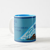 Personalisierte Wanderlust-Tasse Zweifarbige Tasse (Vorderseite Links)