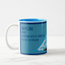 Personalisierte Wanderlust-Tasse