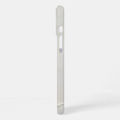 Personalisierte Warme Braune Feder Monogramm iPhone Hülle (Linke Seite)