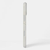 Personalisierte Warme Braune Feder Monogramm iPhone Hülle (Rechte Seite)