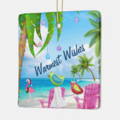 Personalisierte Warmwünsche Birds Weihnachten Keramikornament (Links)