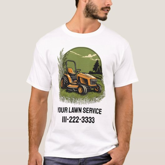 Personalisierte Wäscheservice Landscapingdienste T-Shirt (Vorderseite)