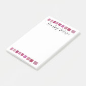 PERSONALISIERTE WASSERCOLOR-Hinweise Post-it Klebezettel (angewinkelt)