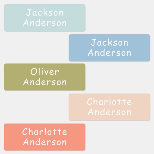 Personalisierte, wasserdichte Kinder Etiketten (Gruppe)