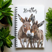 Personalisierte Wasserfarbäffchen Notizblock