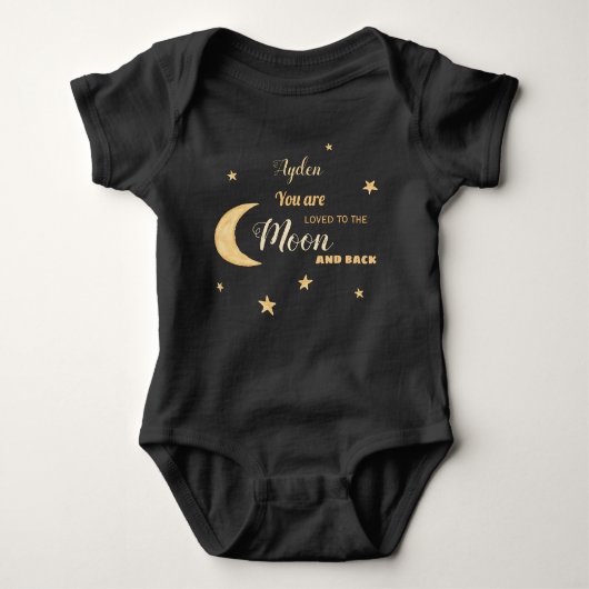 Personalisierte Wasserfarbe Baby Strampler (Vorderseite)