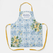 Personalisierte Wasserfarbe Blau Schürze (Vorderseite)