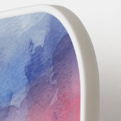 Personalisierte Wasserfarbe Blau und Rot Pickleball Schläger (Linke Seite)