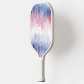 Personalisierte Wasserfarbe Blau und Rot Pickleball Schläger (Links)