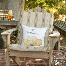 Personalisierte Wasserfarbe Botanisch Kissen