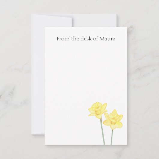 Personalisierte Wasserfarbe Dankeskarte (Vorderseite)