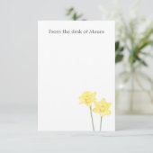 Personalisierte Wasserfarbe Dankeskarte (Stehend Vorderseite)