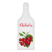 Personalisierte Wasserfarbe Erdbeere Schneidebrett (Vorderseite)