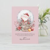 Personalisierte Wasserfarbe Feiertagskarte (Stehend Vorderseite)