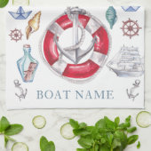 Personalisierte Wasserfarbe Geschirrtuch (Gefaltet)