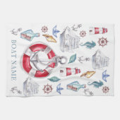 Personalisierte Wasserfarbe Geschirrtuch (Horizontal)