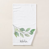 Personalisierte Wasserfarbe Grünzeug  Badhandtuch Set (Handtuch)