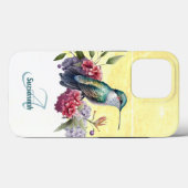 Personalisierte Wasserfarbe Hummingbird Case-Mate iPhone Hülle (Rückseite (Horizontal))